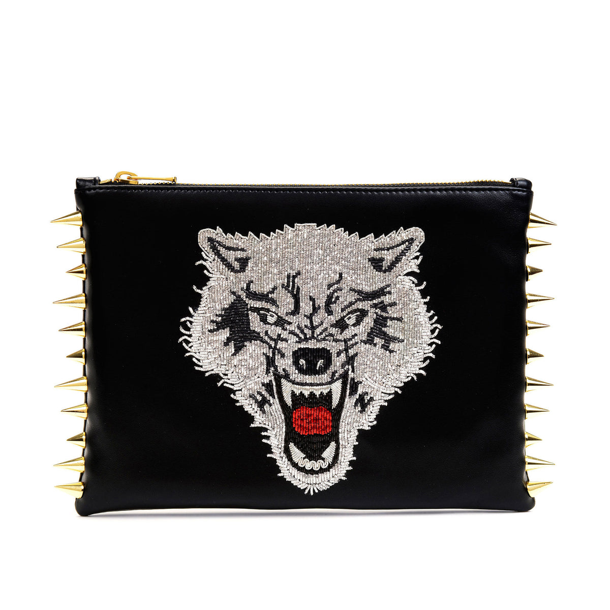 ★TOUT Y EST★ Wool logo clutch BAG-001 T-Lock Clutch Bag