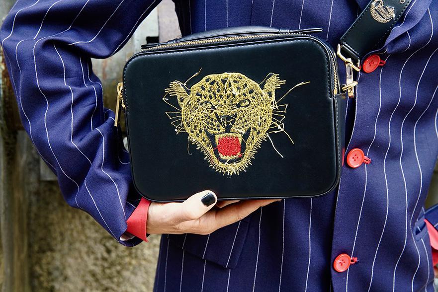EXQUISITELY IMPERFECT: REVERSE EMBROIDERED LEOPARD BAG
