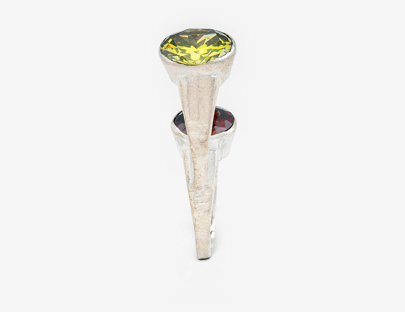DOUBLE DECKER RING GREEN