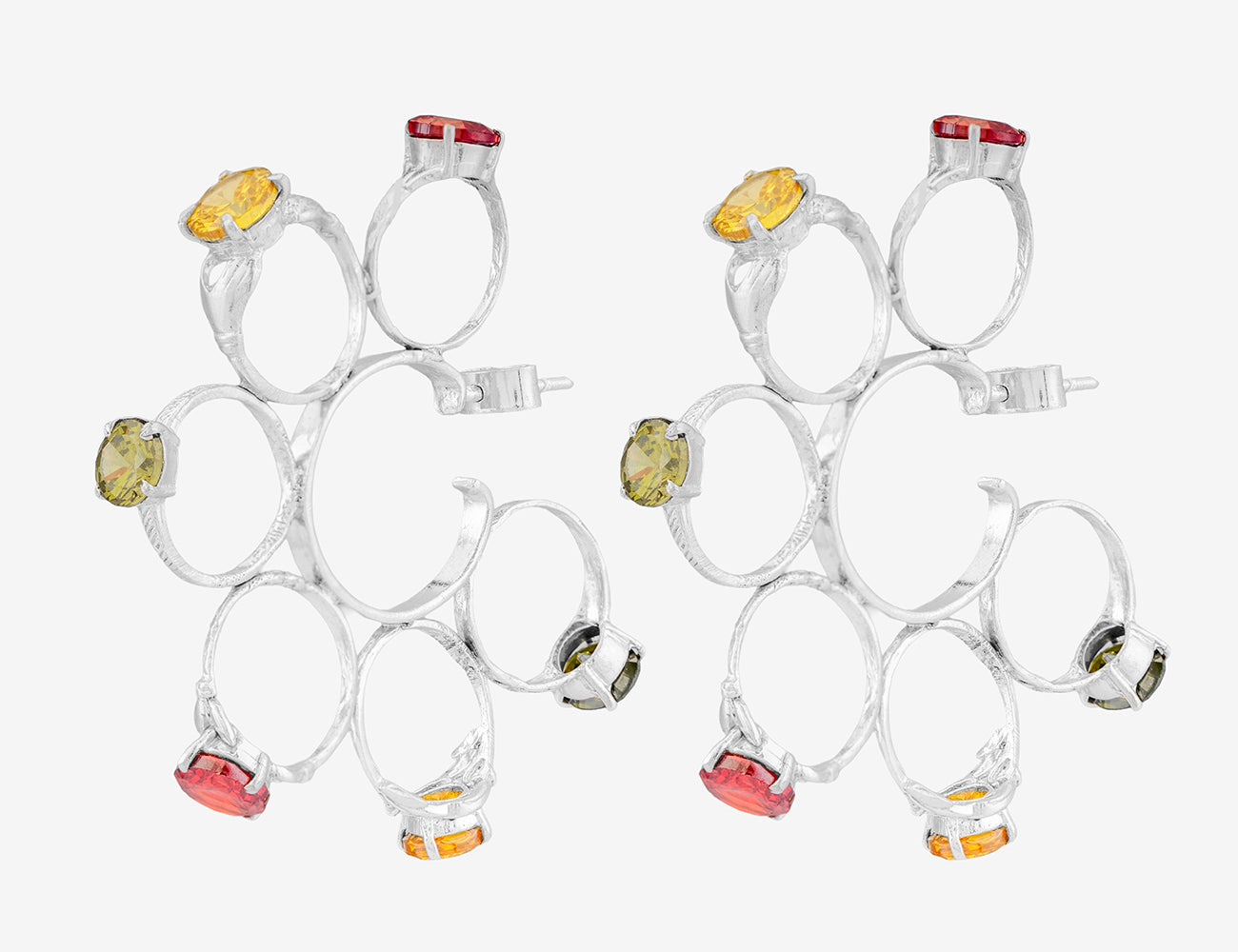 SILVER RINGS HOOPS