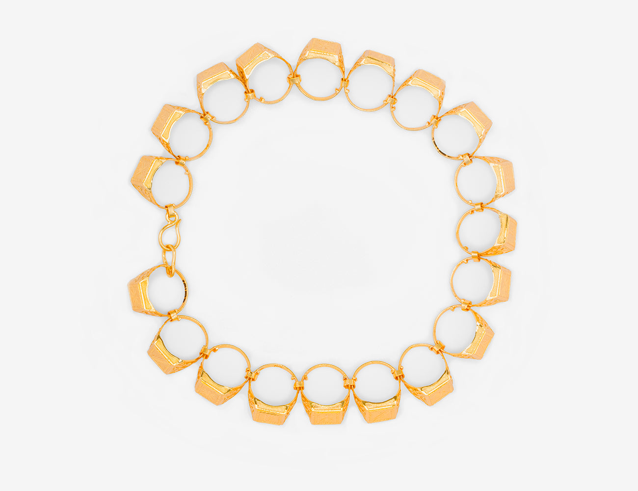 SIGNET RINGS NECKLACE