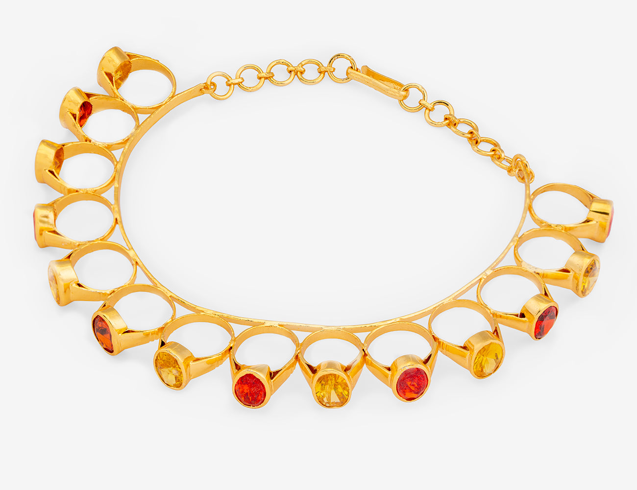 GOLD RINGS CHOKER