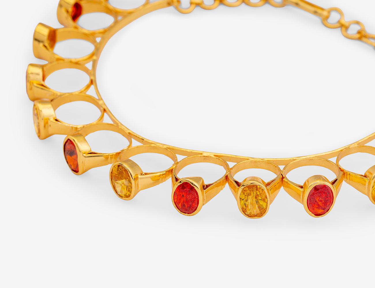 GOLD RINGS CHOKER