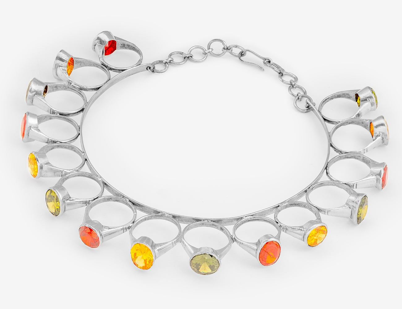 SILVER RINGS CHOKER/SLIM