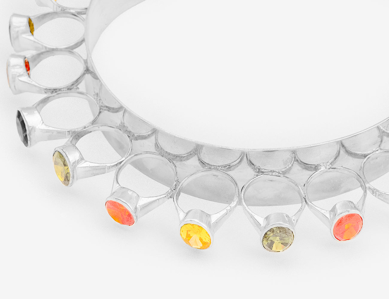 SILVER RINGS CHOKER/WIDE