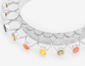 SILVER RINGS CHOKER/WIDE