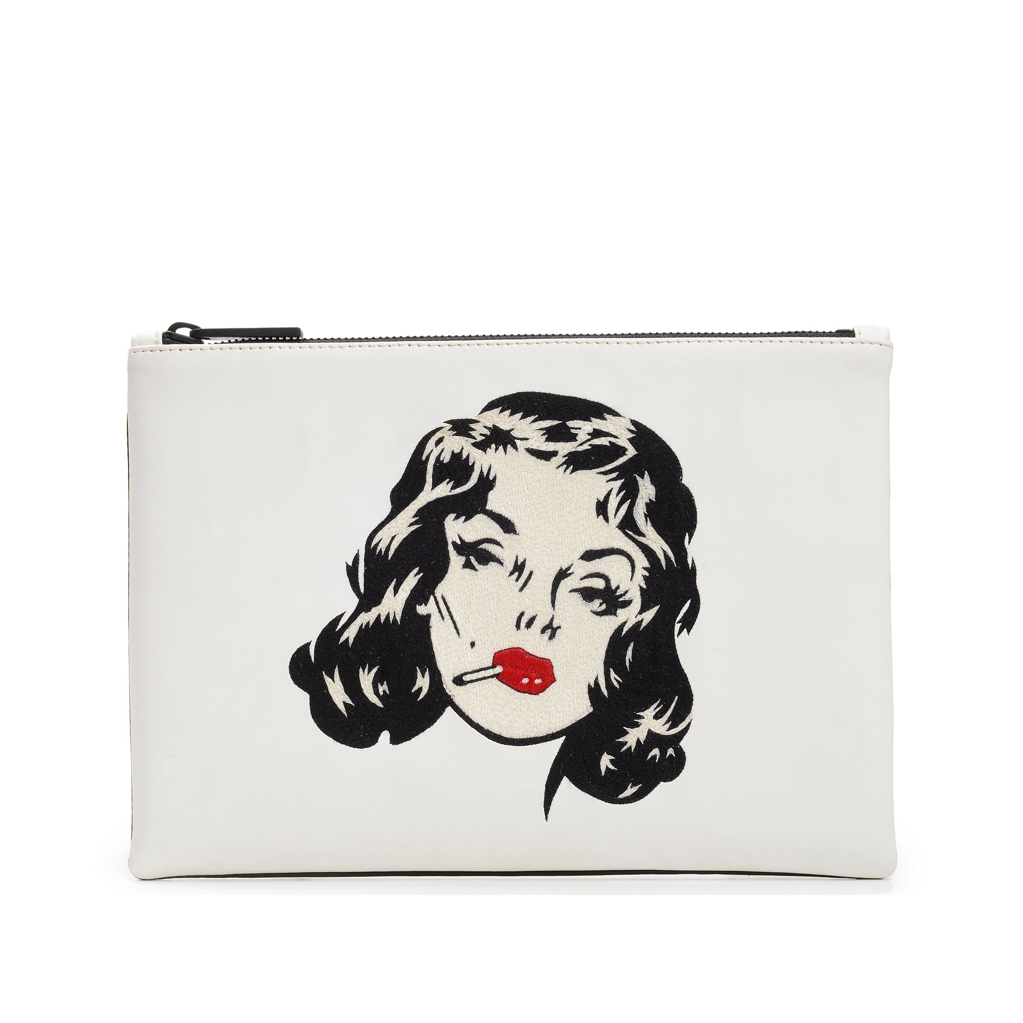 PULP EMBROIDERED CLUTCH BAG