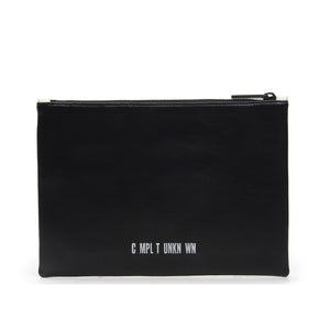 SAFETY PINS EMBROIDERED CLUTCH BAG
