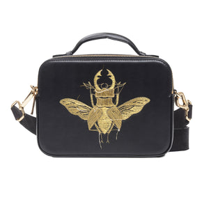 BEETLE REVERSE EMBROIDERED CROSSBODY BAG